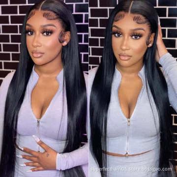 Wholesale 100% Virgin Hair Transparent Swiss Lace Wigs,Brazilian Straight Lace Front Wig Human Hair Wig